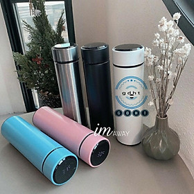 Mua Bình giữ nhiệt inox 304 dung tích 500ml _ bình ủ báo nhiệt độ có ngăn lọc trà