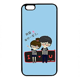 Ốp lưng dành cho điện thoại Iphone 6s Plus Anime Couple LOVE