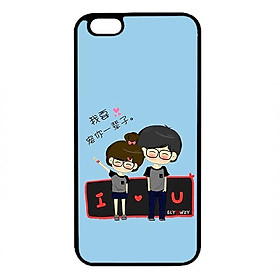 Ốp lưng dành cho điện thoại Iphone 6 Plus Anime Couple LOVE