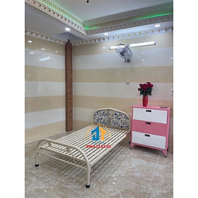 Mua Giường ngủ sắt 1m2 x 2m màu kem - ĐẠI THÀNH