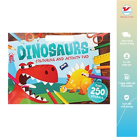 [Download Sách] Sách tô màu Dinosaurs Colouring and Activity Pad