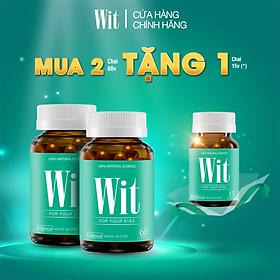 Combo 2 hộp WIT bổ mắt 60 viên tặng 1 hộp 15 viên