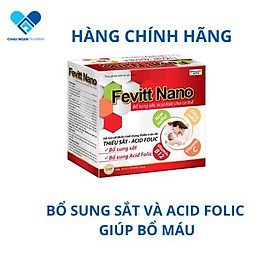 Viên uống bổ sung sắt - acid folic FEVITT NANO Hộp 100V - Rostex- Tủ Thuốc Bảo Châu