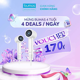 Máy Sấy Dưỡng Tóc Ion Âm Bumas H3  Sấy Khô Trong 3 Phút  Tự Động Vệ Sinh Máy - Chăm Sóc Tóc Chuẩn SPA - Hàng Chính Hãng