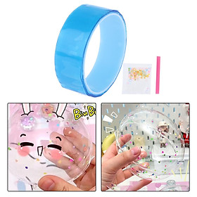 Double Sided Tape Reusable Bubble Balloons Blowing Tape for Pinch Toy Making