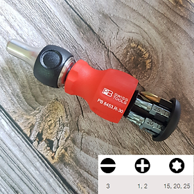 Mua Tô Vít Stubby Đảo Chiều Gồm 6 Bits Precision- PB Swiss Tools PB 8453.R-30
