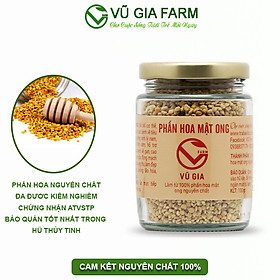 Phấn Hoa Mật Ong Nguyên Chất VG Honey (100g/hũ) - Tăng cường cải thiện sức đề kháng, bổ sung chất dinh dưỡng chống ung thư, cải thiện chức năng gan