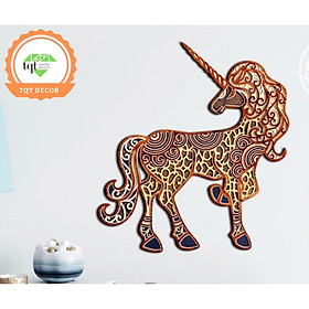 Mua Tranh gỗ Linh thú phong thủy nhiều lớp 8