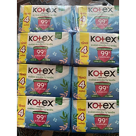Combo 8 Gói Băng Vệ Sinh Kotex Hàng Ngày Kháng Khuẩn- Mỗi Gói 20+4 Miếng- Date luôn mới