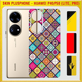 Mua Dán Skin cho mặt sau Huawei P40  P40 Lite  P40 Pro  P50  P50 Pro in phối màu