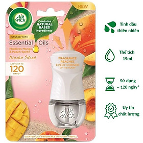 Mua Bộ Tinh Dầu Cắm Điện Air Wick AWK2465 Maldives Mango & Peach Spritz 19ml (Hương xoài Maldives  gió biển)  sử dụng điện 220V