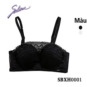 Áo Lót Cup Ngang Mút Dày Vừa Phối Ren Màu Đen Hoặc Trắng Fashion Soft Doomm By Sabina SBXH0001