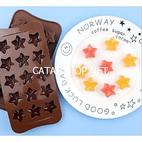 Khuôn làm chocolate/ kẹo dẻo/ làm bánh các loại bằng silicon tạo hình ngôi sao, trứng phục sinh