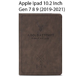 Bao Da Cover Dành Cho Apple Ipad 10.2 Inch 2019 Vân Da Tuần Lộc