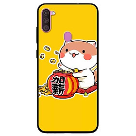 Ốp lưng dành cho Samsung Galaxy A11 mẫu Mèo vung Tiền