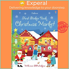 Sách - First Sticker Book Christmas Market by James Maclaine (UK edition, paperback)
