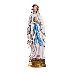 Mini Catholic Mary Statue Plastic Handmade Statue of Virgin Mary Jesus Xmas Gift