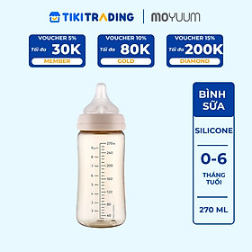 Bình Sữa Moyuum Premium PPSU All In One Trơn 170ml/270ml