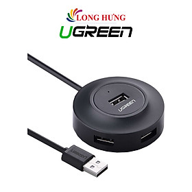 Cổng chuyển đổi Ugreen 4-in-1 USB 2.0 Hub 1m CR106 - Hàng chính hãng