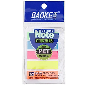 Giấy phân trang / Sticky Note 5 màu Baoke TZ5007/5006, 100 tờ