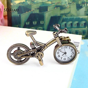 Đồng hồ quả quýt mặt hình xe đạp phong cách vintage