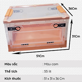 Mua Hộp nhựa đựng đồ đa năng - Có bánh xe di chuyển - Có khớp để xếp chồng lên nhau tiết kiệm không gian - NIKITA 2024