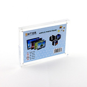 Khung hình mica cao cấp Enter FR07 130x180mm mica 10mmx2, Khung ảnh để bàn nam châm, Khung bằng khen