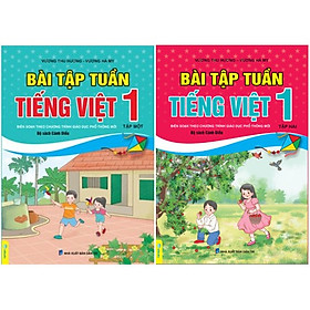 Combo 2 cuốn Bài tập tuần Tiếng Việt 1 Cánh Diều