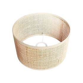 Pendant Light Cover Ceiling Light Fixture Woven Rattan Lamp Shade for Bedroom Fireplace