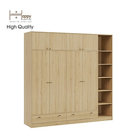 Mua  Happy Home Furniture  ELEGANT  Tủ quần áo 4 cửa mở 2m2x2m2   220cm x 54cm x 220cm ( DxRxC)  TCM_045