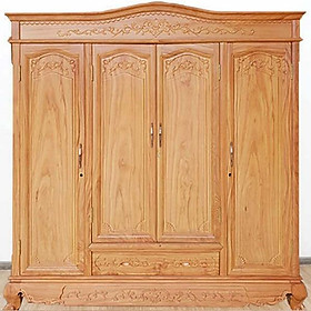 Mua Tủ quần áo gỗ gõ đỏ nguyên khối HÀNG dày cao cấp gỗ gõ lào