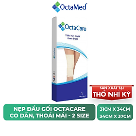 Nẹp đầu gối co dãn, siêu thoải mái, sợi thun dệt tái sử dụng nhiều lần Octacare