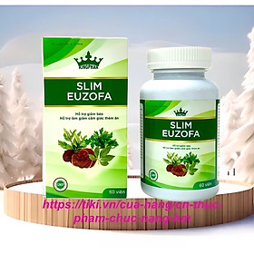 Slim Euzofa, hỗ trợ chuyển hóa chất béo, làm giảm cảm giác thèm ăn, hộp 60 viên