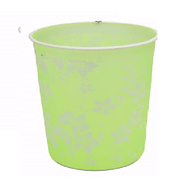 Mua xô đựng rác bé in hoa chìm- màu ngẫu nghiên