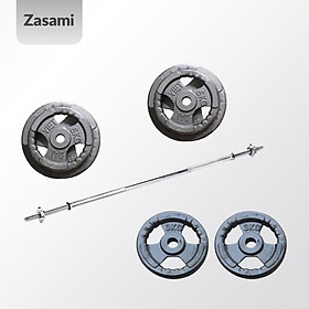 Bộ Đòn Tạ 1m5 - 16kg Tạ Gang (2 Đĩa 5kg - 2 Đĩa 3kg)