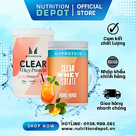 Hình ảnh Combo 2 hộp Sữa tăng cơ Clear Whey Isolate Myprotein bổ sung chất đạm vị nước trái cây siêu ngon - Nutrition Depot Vietnam