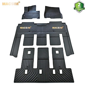Thảm lót sàn Macsim TPE cho xe Kia Carnival 2022 (7 SEAT) nhãn hiệu Macsim- 3 hàng ghế