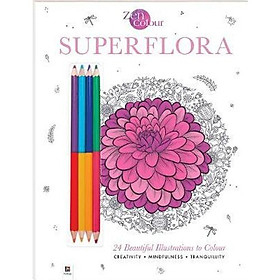 Hình ảnh sách Zen Colour With Pencils: Superflora
