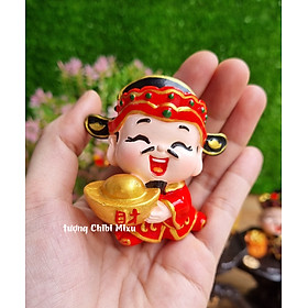 Tượng chibi Thần Tài may mắn - Phát Tài Phát Lộc 6cm cao cấp