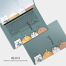 Mua Skin Dán Laptop - Mẫu Bostom Các Màu - Mèo Dễ Thương