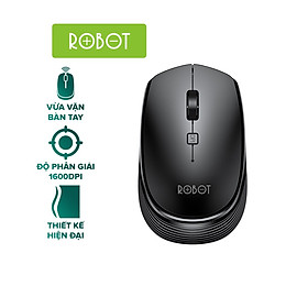 Mua Chuột Không Dây ROBOT M205 Kiểu Dáng Văn Phòng Thiết Kế Gọn Nhẹ Có Thể Tùy Chỉnh Độ Phân Giải - Hàng Chính Hãng