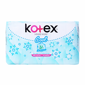 Băng Vệ Sinh Hàng Ngày Kotex Cool Siêu Mỏng 40 Miếng