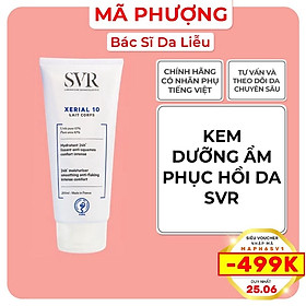 Sữa dưỡng thể và giữ ẩm SVR Xerial 10 Lait Corps cho da khô và rất khô dành cho mặt và toàn thân