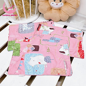 Vỏ áo gối trẻ em Katina House, 30x45cm, cotton satin hàn quốc mềm mát, thấm hút tốt