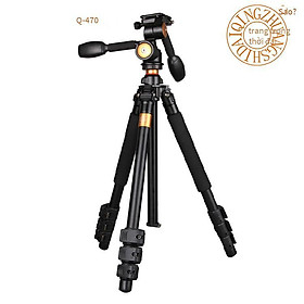 Đảm bảo chất lượng nhà máy bán hàng trực tiếp kỷ nguyên ánh sáng Q-470 chân máy ảnh hợp kim nhôm loại nút kéo 3D đầu chân máy ảnh chụp ảnh