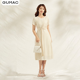 Đầm nữ cao cấp thiết kế suông thắt eo DA1101 GUMAC