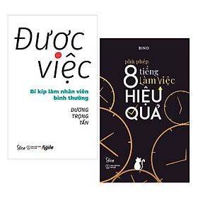 Hình ảnh sách Combo 2 Cuốn Sách Kỹ Năng Làm Việc Tuyệt Vời: Được Việc - Bí Kíp Làm Nhân Viên Bình Thường + Phù Phép 8 Tiếng Làm Việc Hiệu Quả / Tặng Kèm Bookmark Happy Life