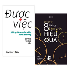 Hình ảnh Combo 2 Cuốn Sách Kỹ Năng Làm Việc Tuyệt Vời: Được Việc - Bí Kíp Làm Nhân Viên Bình Thường + Phù Phép 8 Tiếng Làm Việc Hiệu Quả / Tặng Kèm Bookmark Happy Life