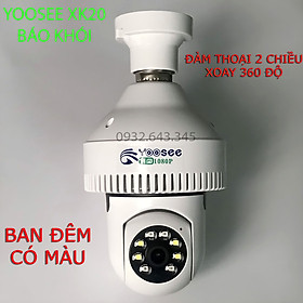 Mua Camera WiFi Bóng Đèn Tích Hợp Báo Khói Yoosee XK20 Full HD 1080P - Xoay 360 độ  Ban đêm có màu - Hàng Chính Hãng