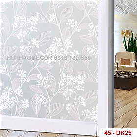 DECAL DÁN KÍNH MỜ SẴN KEO - BÁN THEO 1M TỚI